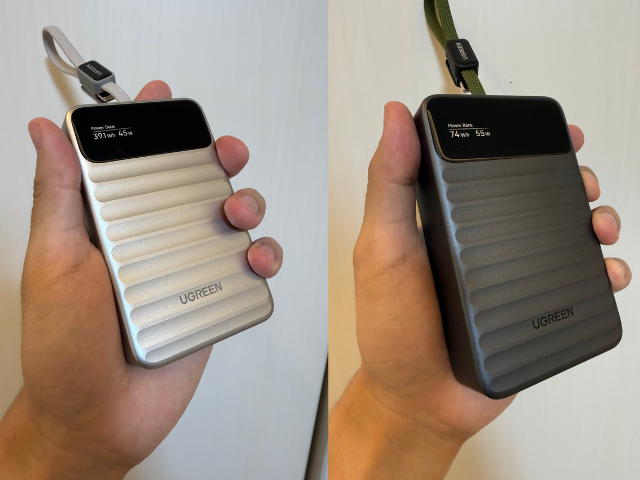 Nexode Wavyを手に持った様子。波型の凹凸が指に引っ掛かり滑りにくい